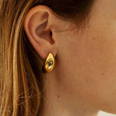 Brinco Ella - Banhado a Ouro - Hipoalergênico